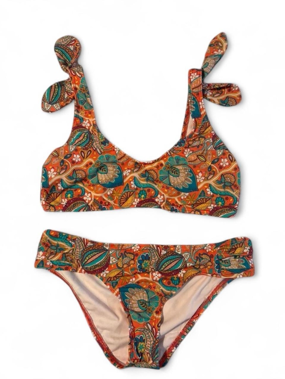 Colorful Patterned Bikini Set
